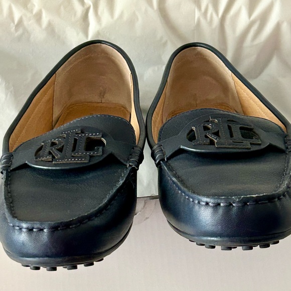 Lauren Ralph Lauren Women’s Brynn Leather Driving Loafer Black Size 10 - Picture 7 of 7